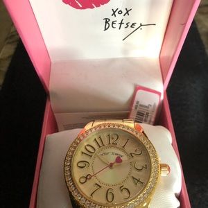 Betsey Johnson watch.... Gold